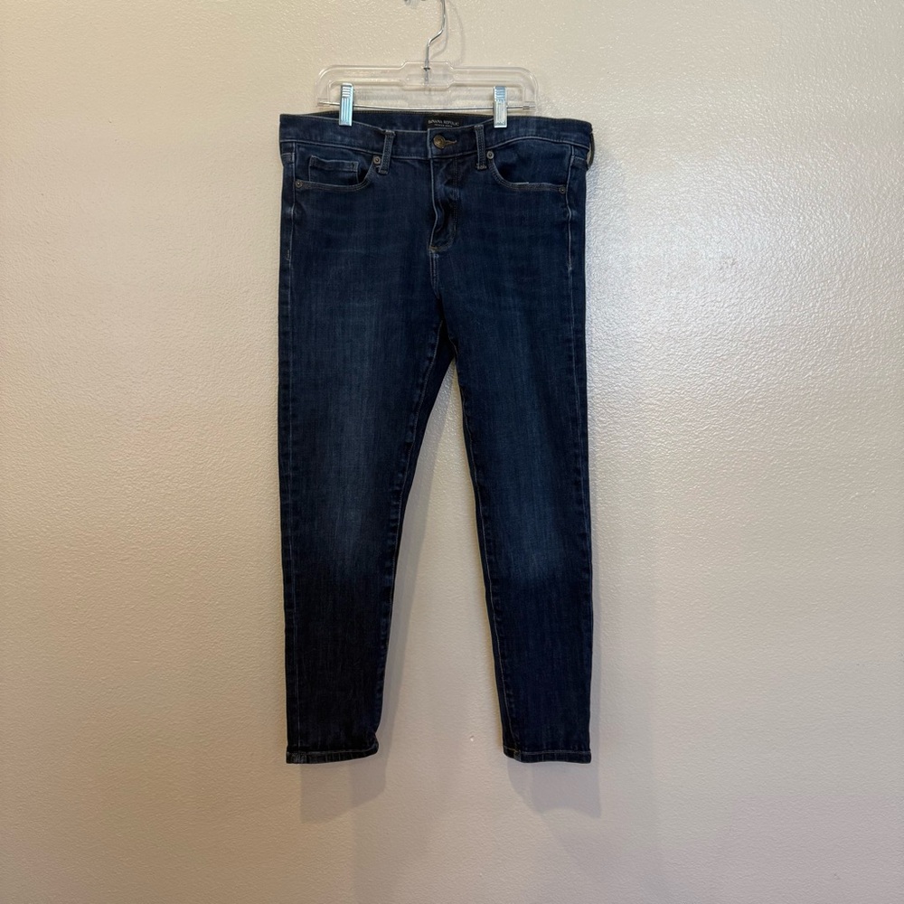 Banana Republic Premium Denim Skinny Jeans 30 Petite Dark Wash